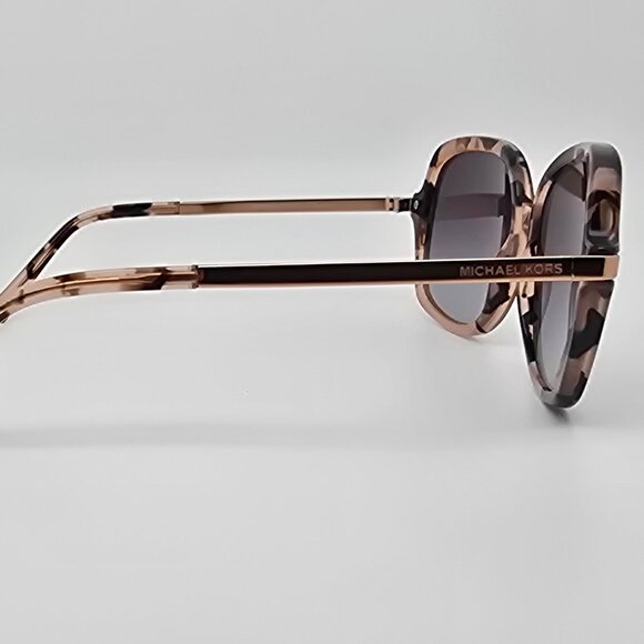 Michael Kors MK2024 Adrianna II Pink Tortoise Frame Grey Gradient Len Sunglasses - Picture 6 of 15